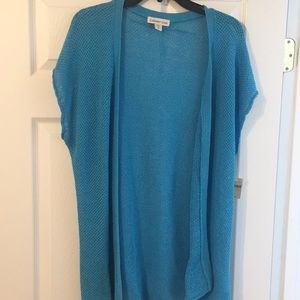 Coldwater Creek Cardigan in aqua.